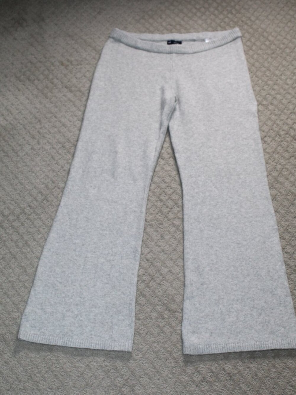 Gap Size M Grey Knit Sweater Wide Leg Pants